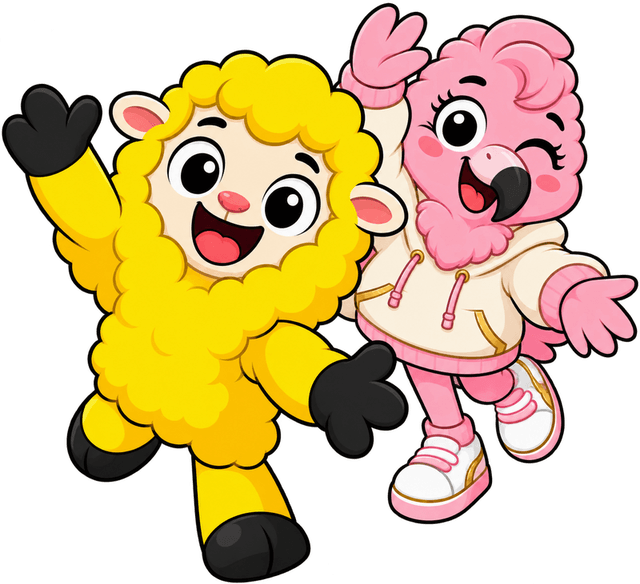 Max and Sage, the MaxIQ mascots, waving